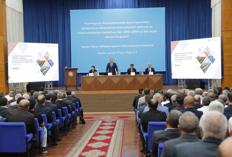 Şəmkirdə aqrar sahədə yeni Dövlət Proqramının müzakirəsi ilə bağlı regional müşavirə keçirilib